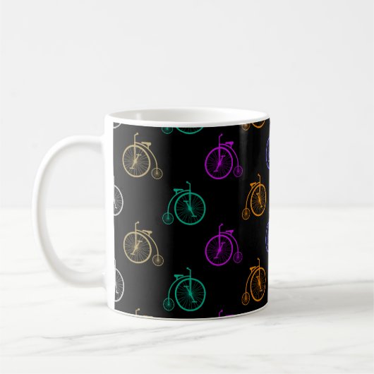 Mug Motif de bicyclette rétro (Gauche)