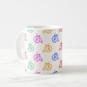 Mug Motif de bicyclette rétro (Devant gauche)