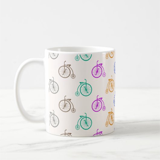 Mug Motif de bicyclette rétro (Gauche)