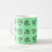 Mug Motif de bicyclette rétro (Devant gauche)