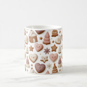 Mug Motif de biscuits de Noël au gingembre (Centre)