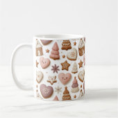 Mug Motif de biscuits de Noël au gingembre (Gauche)