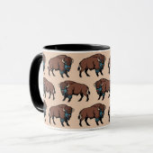 Mug Motif de bison de Buffalo (Devant gauche)