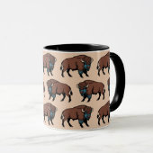 Mug Motif de bison de Buffalo (Devant droit)