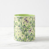 Mug Motif de bleuets avec libellules (Centre)