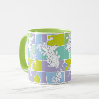 Mug Motif de bloc couleur vache et poulet