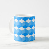 Mug - Motif de bloc - Trois nuances de couleur (Devant gauche)