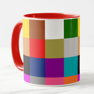 Mug Motif de blocs de couleur audacieux et colorés