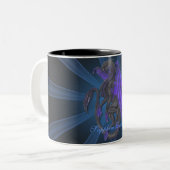Mug Motif de Blue Sapphire Dragon (Devant gauche)