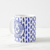 Mug Motif de Bluebonnet de logo du Texas votre texte (Devant gauche)