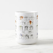 Mug Motif de boîtes-cadeaux Abstraites (Centre)