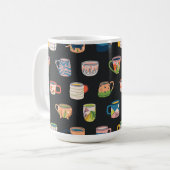 Mug Motif de boîtes de café colorées (Devant gauche)