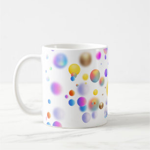 Mug motif de boules flottantes 3D. Aucun groupe