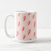 Mug Motif de boulon de foudre rose (Gauche)
