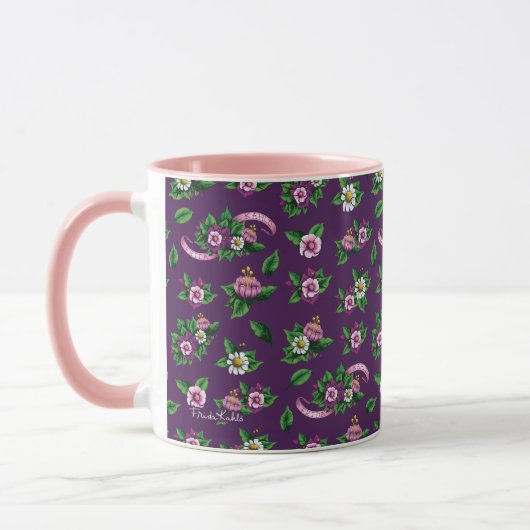 Mug Motif de bouquet floral de Frida Kahlo | Purlpe (Gauche)