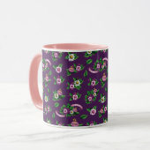 Mug Motif de bouquet floral de Frida Kahlo | Purlpe (Devant gauche)