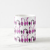 Mug Motif de boutons de chats violets (Centre)