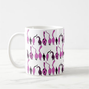 Mug Motif de boutons de chats violets