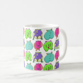 Mug Motif de boutons de hamster coloré (Devant droit)