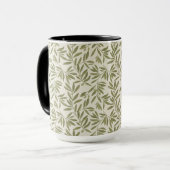 Mug Motif de branche d'olive minimal (Devant gauche)