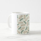 Mug Motif de branches persistantes de pin et de cèdre (Devant gauche)