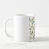 Mug Motif de branches persistantes de pin et de cèdre (Gauche)