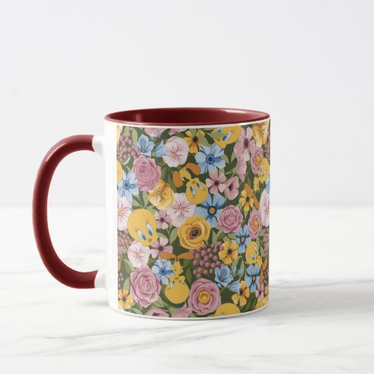 Mug Motif de broderie florale TWEETY™ (Gauche)