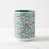 Mug Motif de brosse à dents et de pâte dentifrice (Centre)