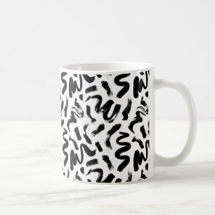 Mug Motif de brosse à pinceau noir