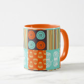 Mug motif de Bruit-art - cousant (Devant droit)