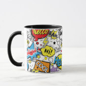Mug Motif de bulle de dialogue d'art pop de bande dess (Gauche)