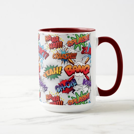 Mug Motif de bulle Superhero (Droite)