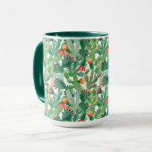 Mug Motif de cactus d'aquarelle (Devant gauche)
