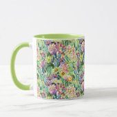 Mug Motif de cactus d'aquarelle en fleurs exotiques (Gauche)