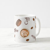 Mug Motif de café (Devant droit)