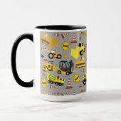 Mug Motif de camions de construction (Gauche)