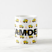 Mug Motif de camions de construction personnalisés (Centre)