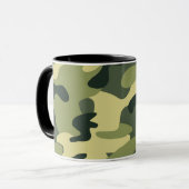 Mug Motif de camouflage Camo Armée verte (Devant gauche)