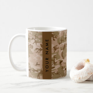 Mug Motif de camouflage du désert, Votre nom, Personna