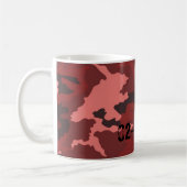Mug Motif de camouflage rouge (Gauche)