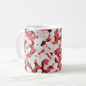 Mug Motif de camouflage rouge (Devant gauche)