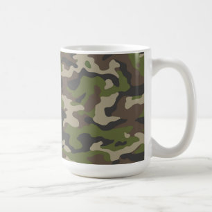 Mug Motif de camouflage vert