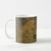 Mug Motif de camouflage vert vintage V2.0 (Gauche)