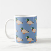 Mug Motif de canard mignon sur fond bleu (Gauche)
