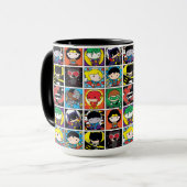Mug Motif de caractères de la Ligue de justice de Chib (Devant gauche)