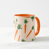 Mug Motif de carottes orange (Devant droit)