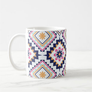 Mug Motif de carreau floral orné ethnique Paisley