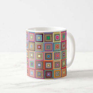 Mug Motif de carreaux géométriques rétro