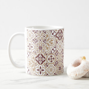 Mug Motif de carreaux marocains méditerranéens