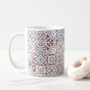 Mug Motif de carreaux marocains méditerranéens